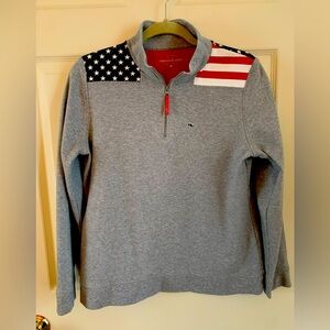 Vineyard Vines patriotic quarter zip.